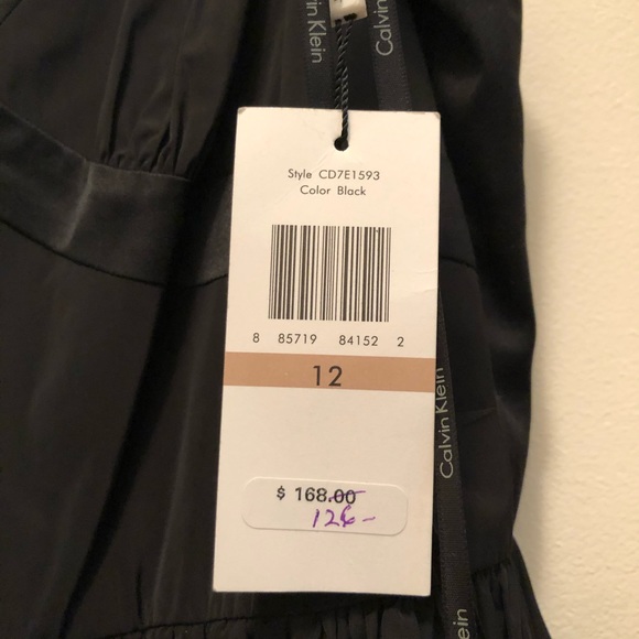 Calvin Klein Black dress size 12. New with Tag. - Picture 7 of 12